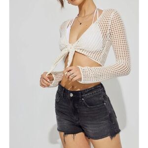 Black jean denim shorts brand new with tags size 5/27